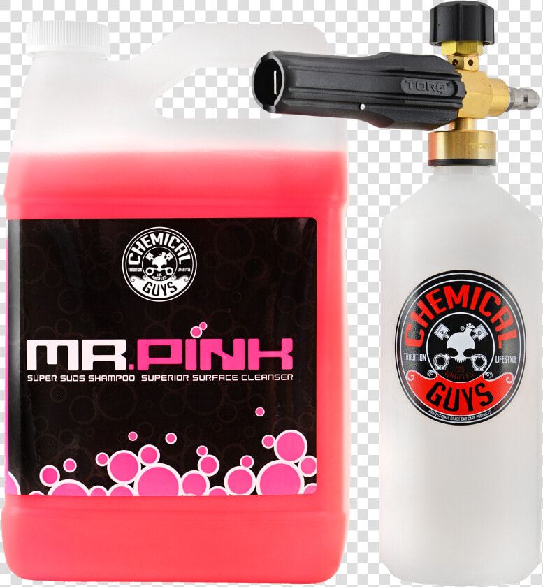 Torq Foam Cannon Snow Foamer  amp amp   Chemical Guys Mr Pink 1 Gallon  HD Png DownloadTransparent PNG