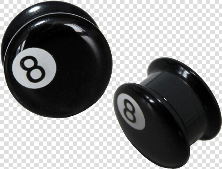 8 Ball Plug Acryl   Billiard Ball  HD Png DownloadTransparent PNG