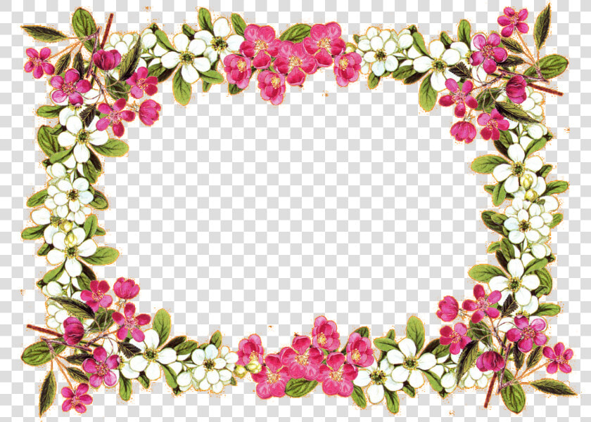 Flower Border Designs Png Background   Flower Border Transparent Background  Png DownloadTransparent PNG