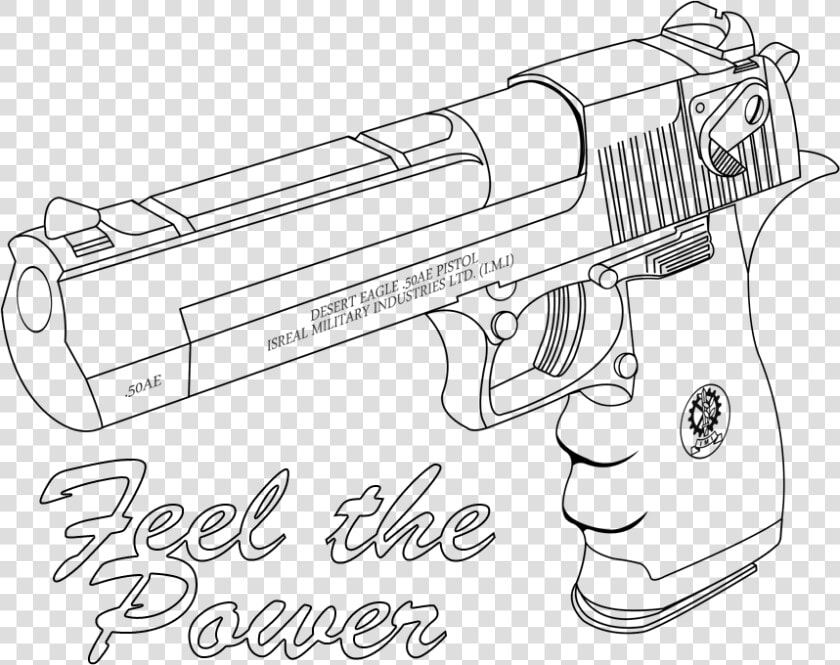 Drawing At Getdrawings Com   Drawing Of A Desert Eagle Gun  HD Png DownloadTransparent PNG