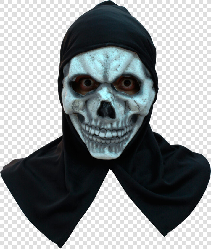 Froglord Maske Skull White With Hood   Halloween Masker  HD Png DownloadTransparent PNG