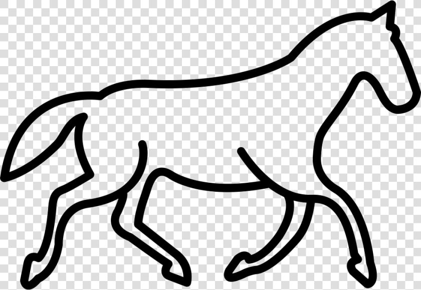 Transparent Horse Clipart Outline   Horse Icon Outline  HD Png DownloadTransparent PNG