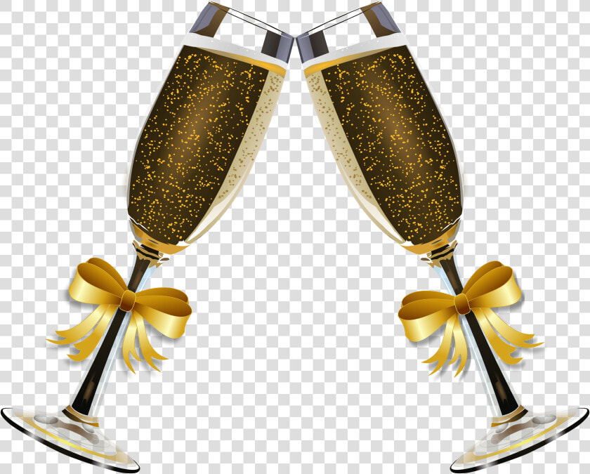 Champagne  Clink Glasses  Alcohol  Bubble  Bubbles   Gold Wine Glass Png  Transparent PngTransparent PNG