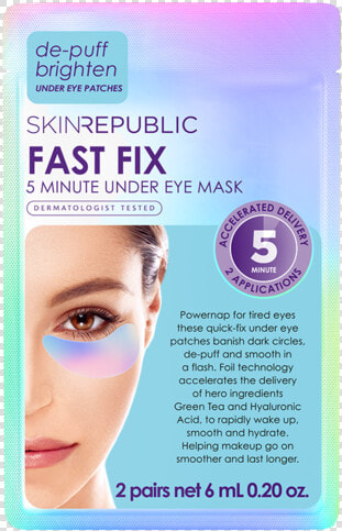 Fast Fix 5 Minute Under Eye Patch Class   Eye Shadow  HD Png DownloadTransparent PNG