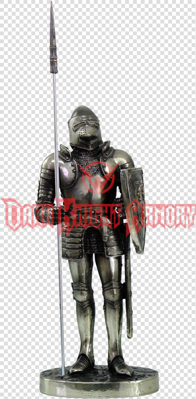 Medieval Knight Spearman With Shield Statue   Medieval Knights With Spears  HD Png DownloadTransparent PNG