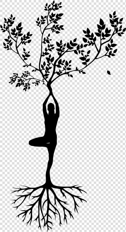 Reconnect With Yourself At Red Earth Retreat   Silhouette Woman Tree  HD Png DownloadTransparent PNG