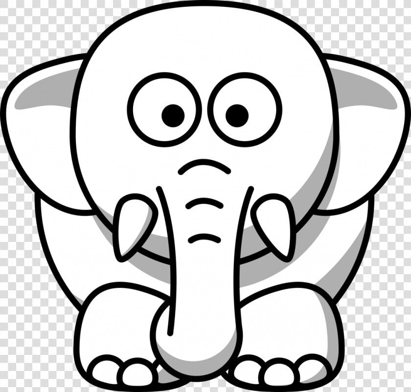 Large Size Of Simple Elephant Head Drawing Of Line   Cartoon Drawing Of Elephant  HD Png DownloadTransparent PNG