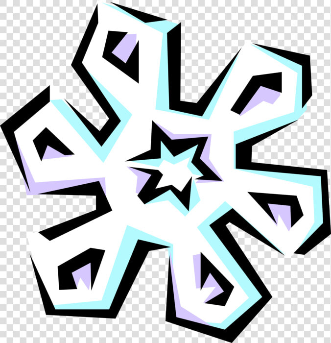 Vector Illustration Of Snowflake Ice Crystal Symbol  HD Png DownloadTransparent PNG