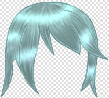  gacha  front  teal  hair  cute  freetoedit   Png Gacha Front Hair  Transparent PngTransparent PNG