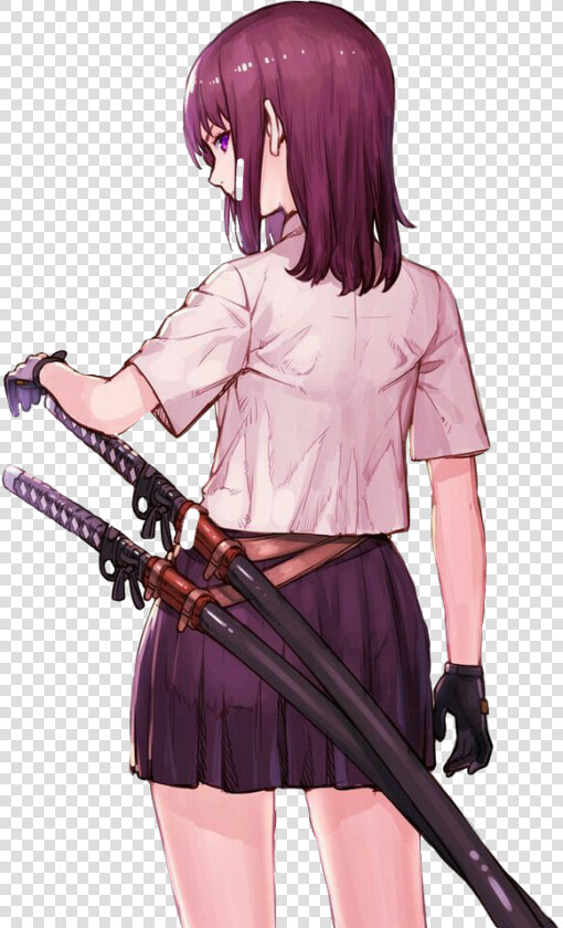  anime  espada  kata Na  girl  kawaii  agressive   Nova Launcher Themes Anime  HD Png DownloadTransparent PNG