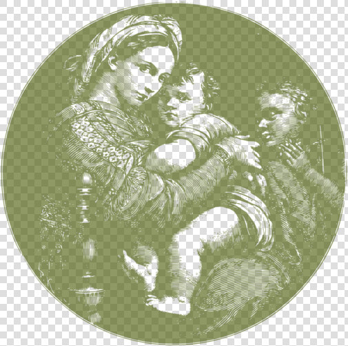 Green madonna Della Seggiola madonna Del Prato   Madonna Della Seggiola  HD Png DownloadTransparent PNG