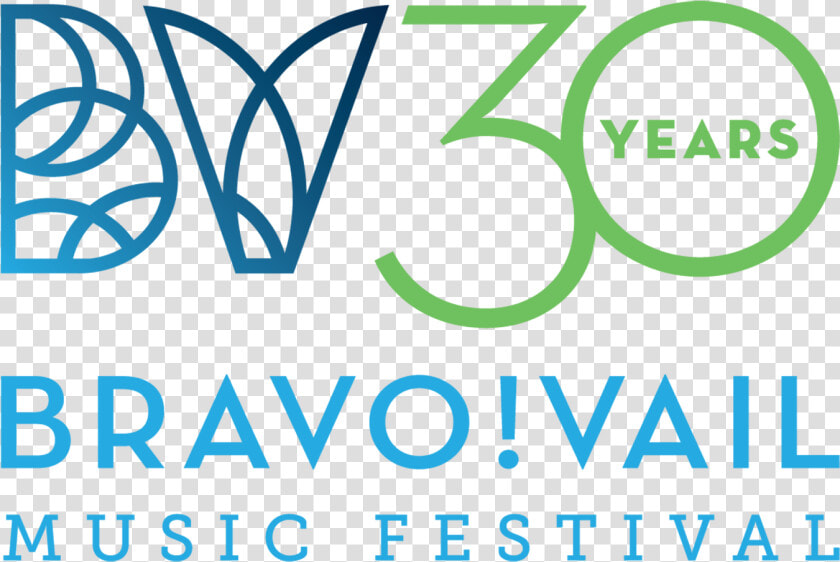 Brv 30 Year Master Logo Color Copy   Bravo Vail Music Festival Logo  HD Png DownloadTransparent PNG