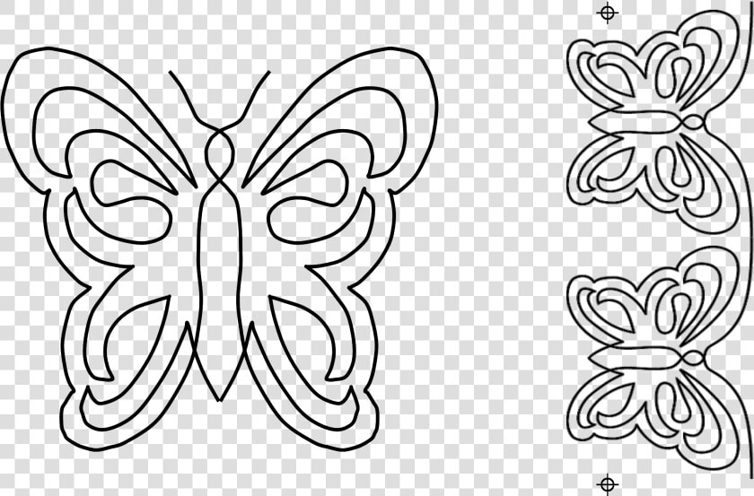 Butterfly Motif  amp  Border   Butterfly Motif  HD Png DownloadTransparent PNG