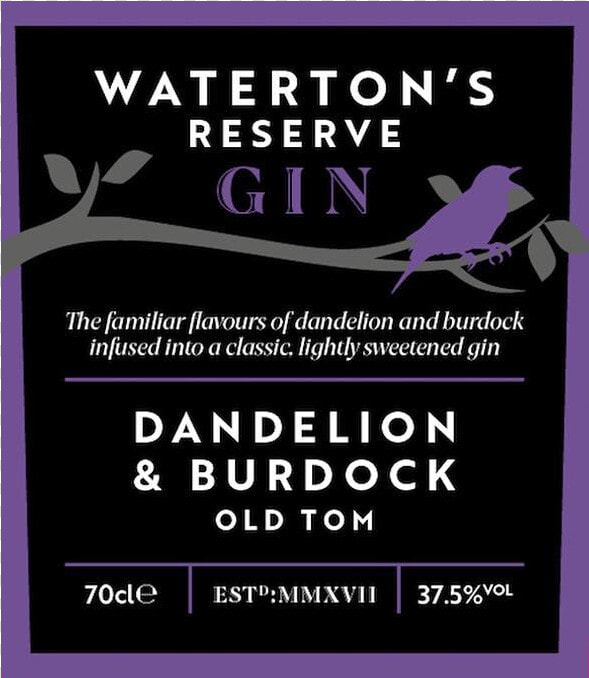 Waterton S Reserve Dandelion  amp  Burdock Old Tom Title   Brandon Grotesque  HD Png DownloadTransparent PNG