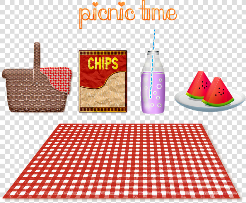 Picnic  Family Picnic  Picnic Basket  Blanket  Gingham   Hoxton Hotel Paris Bathroom  HD Png DownloadTransparent PNG