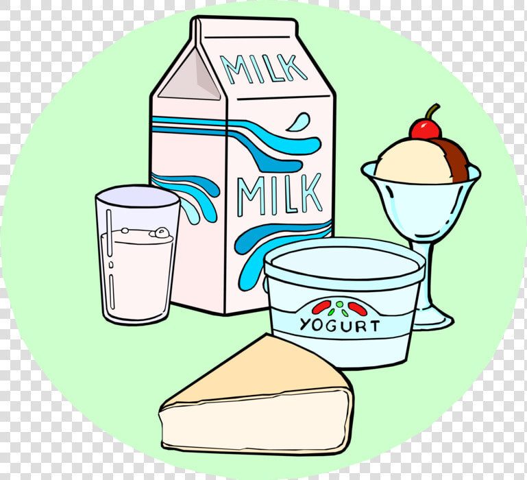 Vector Illustration Of Food Derived From Dairy Milk   Does 1 Cup Of Dairy Look Like  HD Png DownloadTransparent PNG