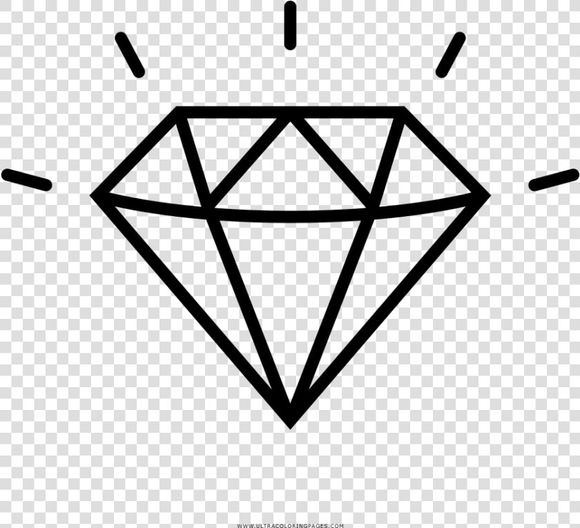 Diamante Para Colorear   Vector Diamond Line Art  HD Png DownloadTransparent PNG