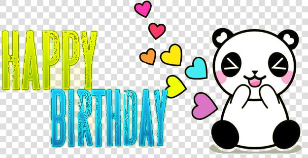 Happy Birthday By Panda   Gif Happy Birthday Png  Transparent PngTransparent PNG