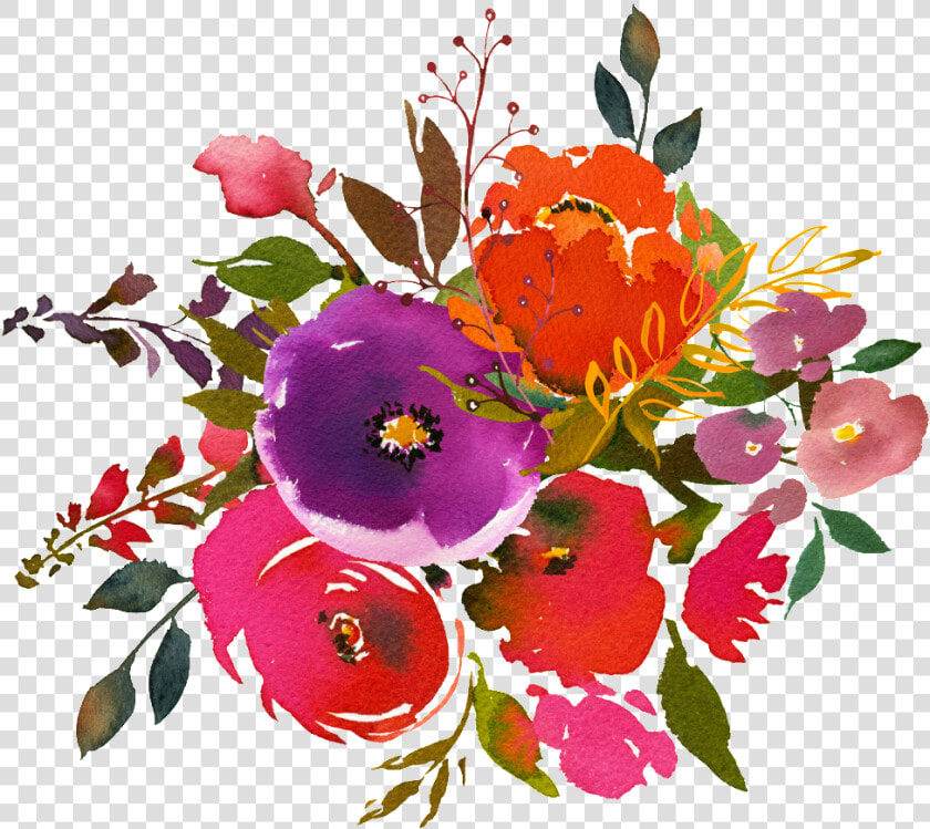 Hand Painting Watercolor Flower Png Transparent On   Water Color Painting Flowers  Png DownloadTransparent PNG