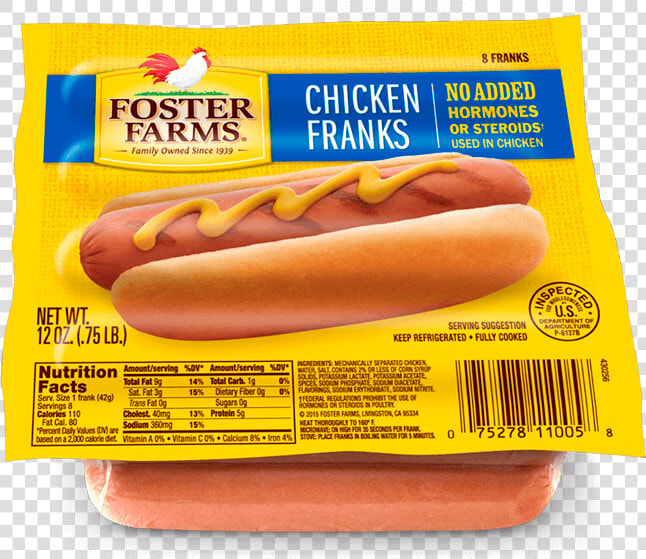 Chicken Franks   Foster Farms Franks  HD Png DownloadTransparent PNG