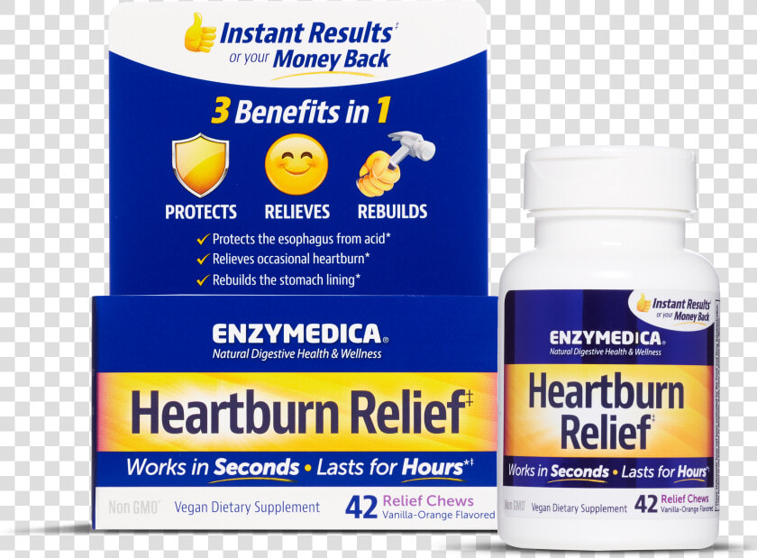 Enzymedica Heartburn Relief  HD Png DownloadTransparent PNG