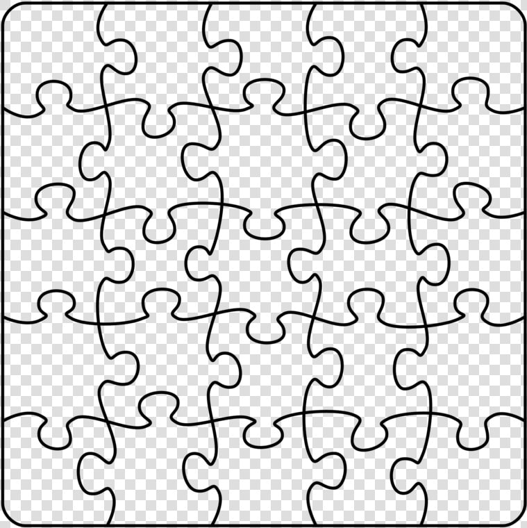 Jigsaw Puzzle Rounded Corners   Transparent Pattern Jigsaw Puzzle  HD Png DownloadTransparent PNG