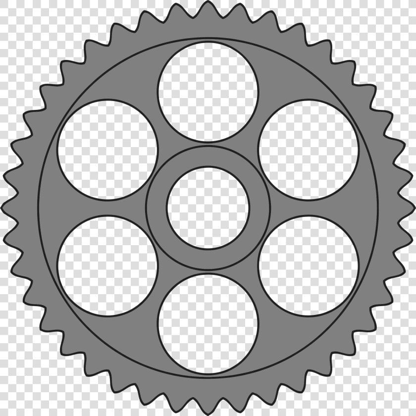 40 tooth Gear With Circular Holes Clip Arts   Gear With 40 Teeth  HD Png DownloadTransparent PNG