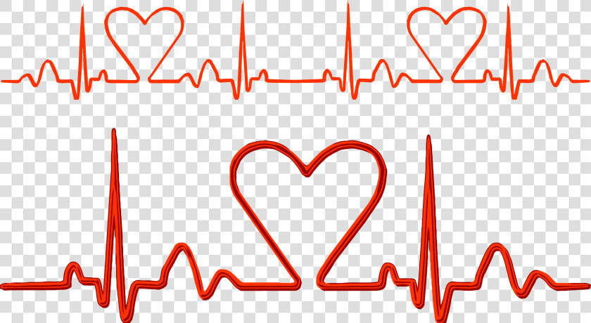 Jpg Freeuse Pulse Electrocardiography Heart Rate   Ekg Heart Vector Free  HD Png DownloadTransparent PNG