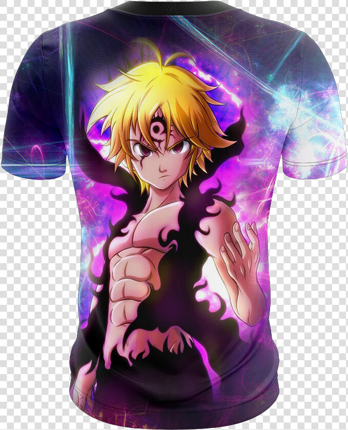 The Seven Deadly Sins Meliodas Assault Mode 3d T shirt   Meliodas Demon Form Fanart  HD Png DownloadTransparent PNG