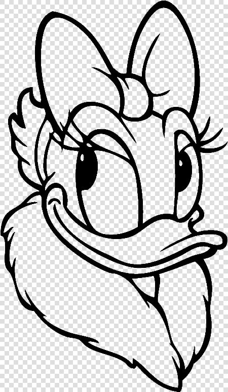 Daisy Duck Head Coloring Pages 5 By Kyle   Daisy Duck Face Drawing  HD Png DownloadTransparent PNG