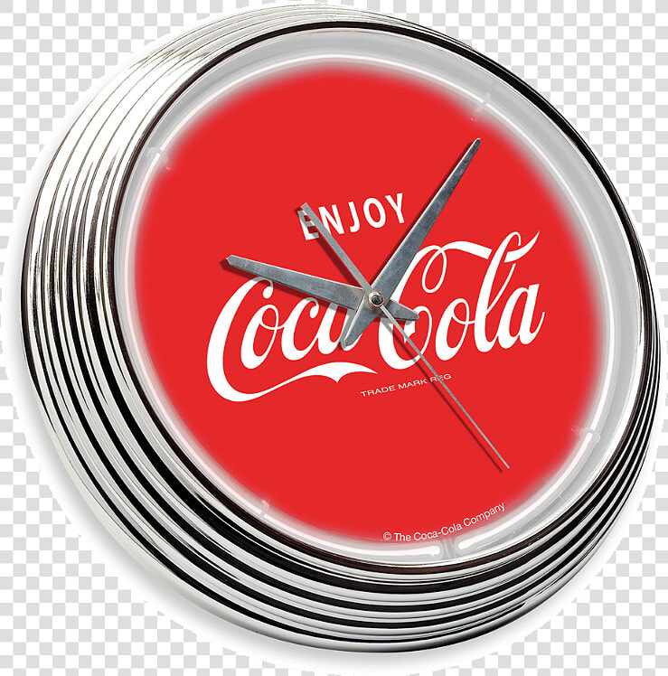 Neon Coca Cola 15 Inch Wall Clock   Coca Cola  HD Png DownloadTransparent PNG