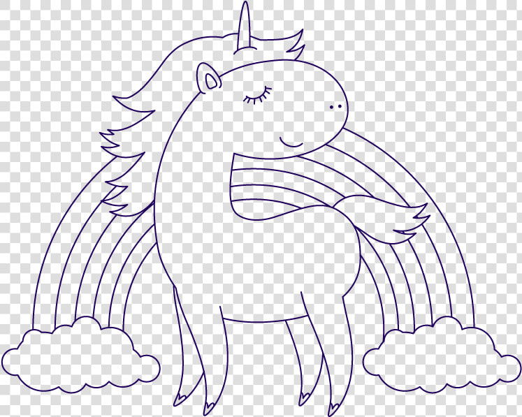 Free Library How To Create A Unicorn Illustration In   Cầu Vồng Tô Màu  HD Png DownloadTransparent PNG