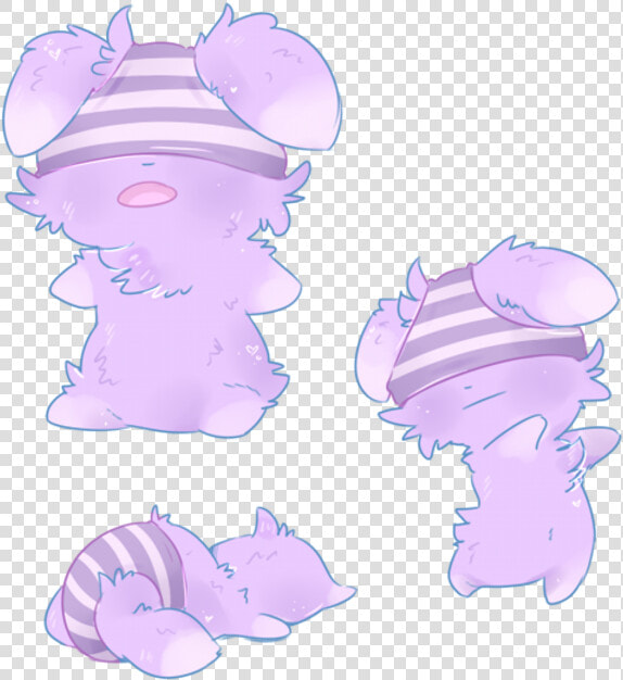 An Panties Pink Purple Mammal Vertebrate Violet Cartoon   Espurr With Underwear On Their Head  HD Png DownloadTransparent PNG