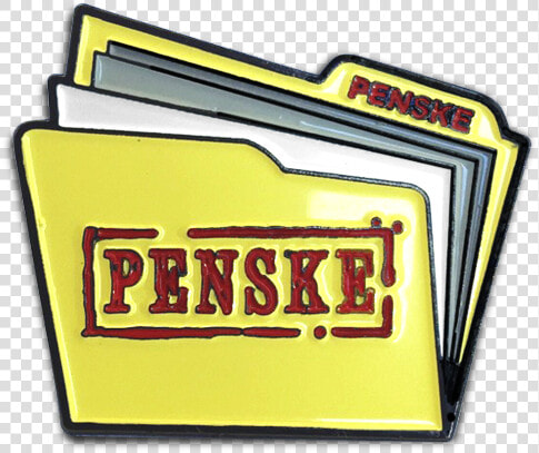 The Penske File Enamel Pin   Label  HD Png DownloadTransparent PNG