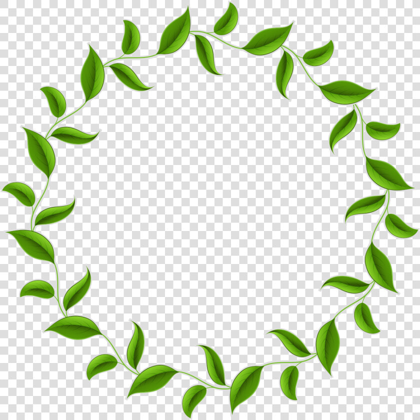 Leaf Tea Wreath Vector Green Circle Border Clipart   Leaf Circle Border Png  Transparent PngTransparent PNG