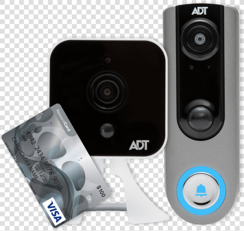 Adt Video Doorbell Outdoor Camera  100 Visa Gift Card   Subwoofer  HD Png DownloadTransparent PNG