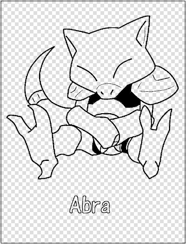 Plusle And Minun Electric Pokemon Coloring Page   Abra  HD Png DownloadTransparent PNG