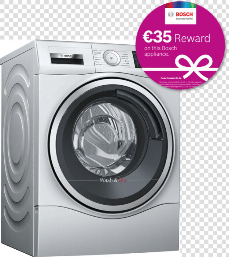 Washer Dryer  10kg 6kg 1400rpm By Bosch   Bosch Serie 6 Washer Dryer  HD Png DownloadTransparent PNG