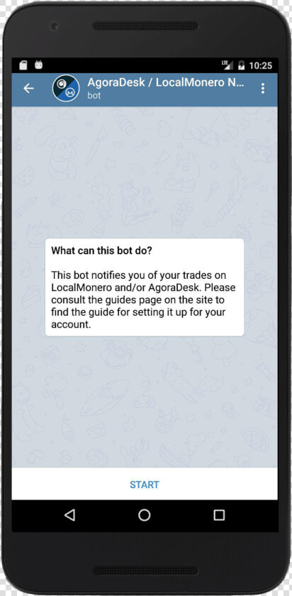 Phone With Telegram App Initial Chat Screen With Localmonero   Notification Examples In Android  HD Png DownloadTransparent PNG