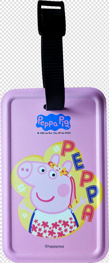 Pink Peppa Luggage Tag   Peppa Pig  HD Png DownloadTransparent PNG