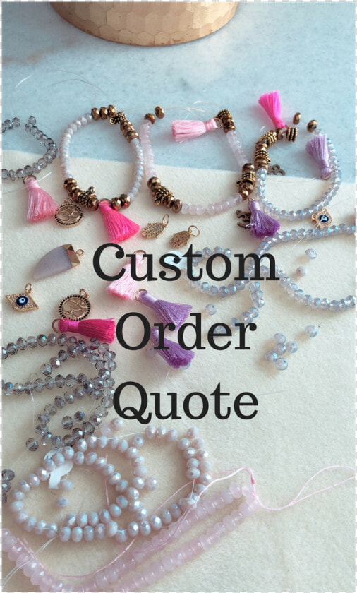 Image Of Custom Order Request Charm Tassel Bracelets   Bead  HD Png DownloadTransparent PNG