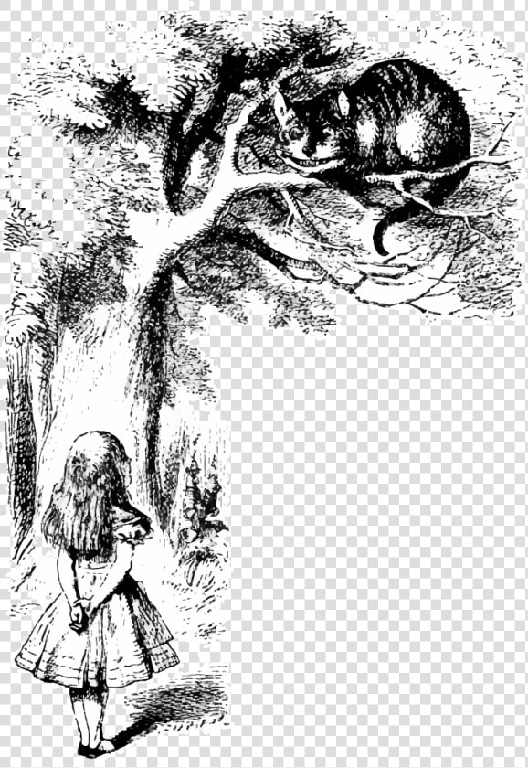 Black And   Alice In Wonderland Lewis Carroll Illustrations  HD Png DownloadTransparent PNG