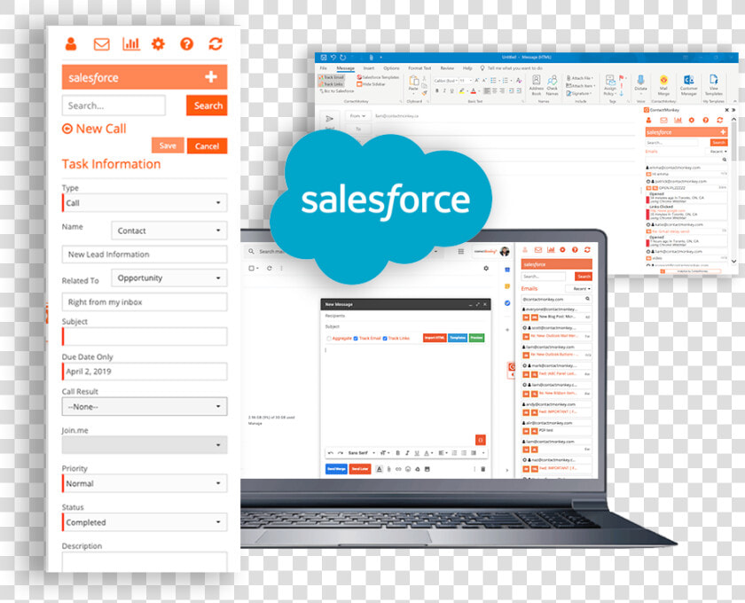 Gmail Outlook Integration Salesforce  HD Png DownloadTransparent PNG