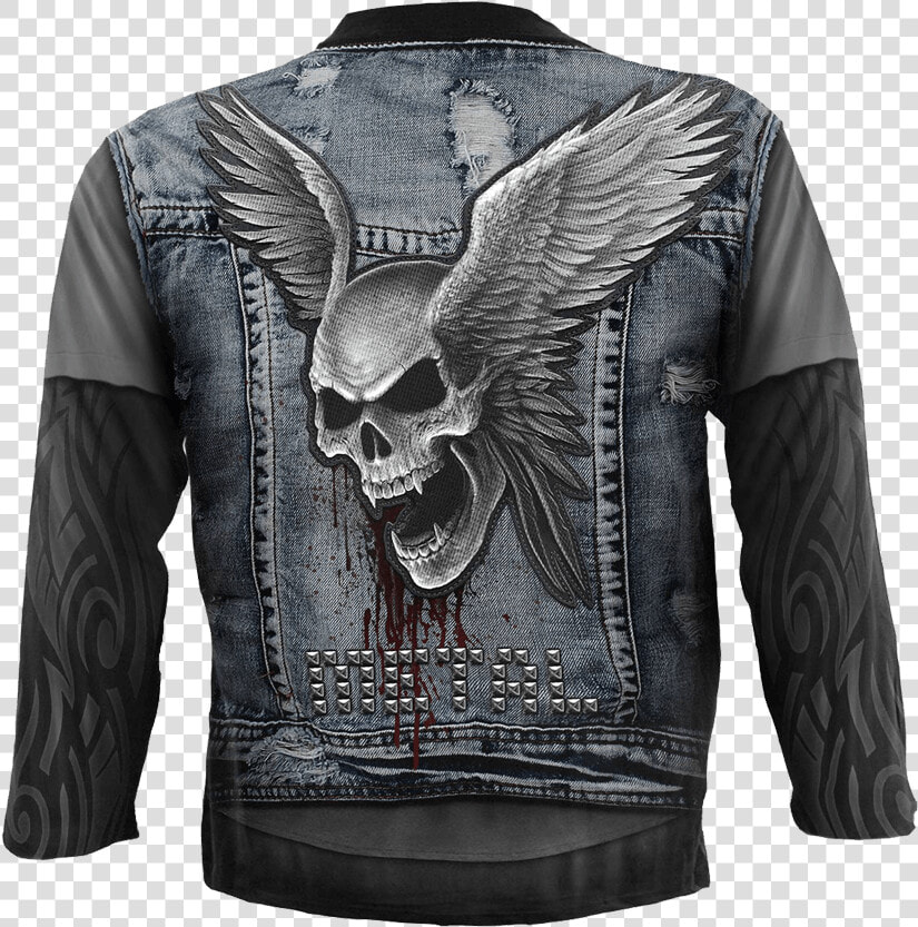 Thrash Metal Long Sleeve T shirt   Tričko Riflová Vesta  HD Png DownloadTransparent PNG