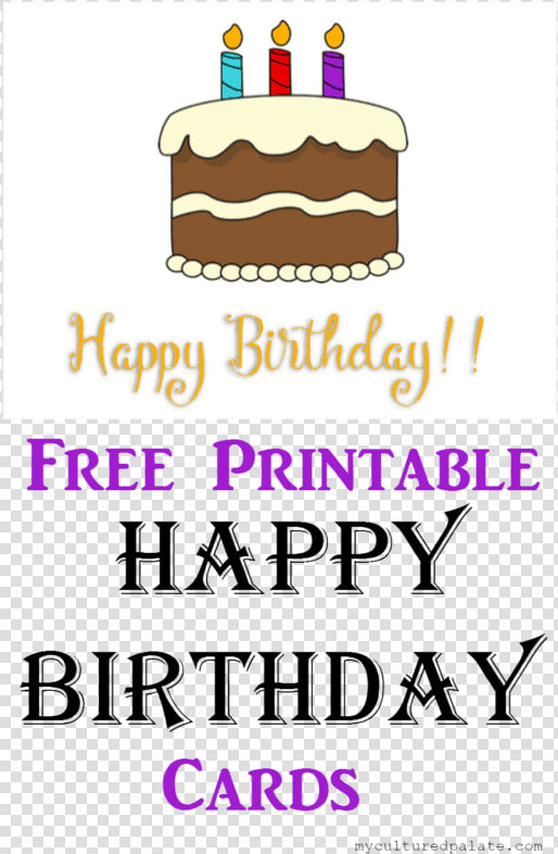 Free Printable Happy Birthday Cards Pin   Downloadable Free Printable Happy Birthday Card  HD Png DownloadTransparent PNG