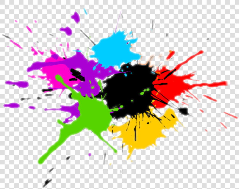  colourful  colorful  paint  splash  splatter  paintspalsh   Colour Splash Vector Png  Transparent PngTransparent PNG