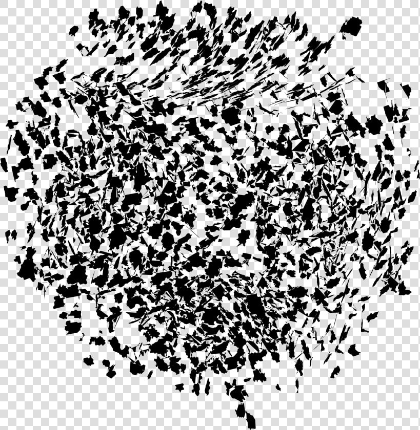 Explosion Shrapnel 2000 Pieces Silhouette Clip Arts   Neural Networks Art Png  Transparent PngTransparent PNG