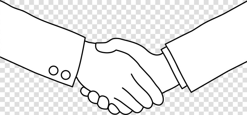 Black And White Handshake Line Art   No Handshake Clip Art  HD Png DownloadTransparent PNG