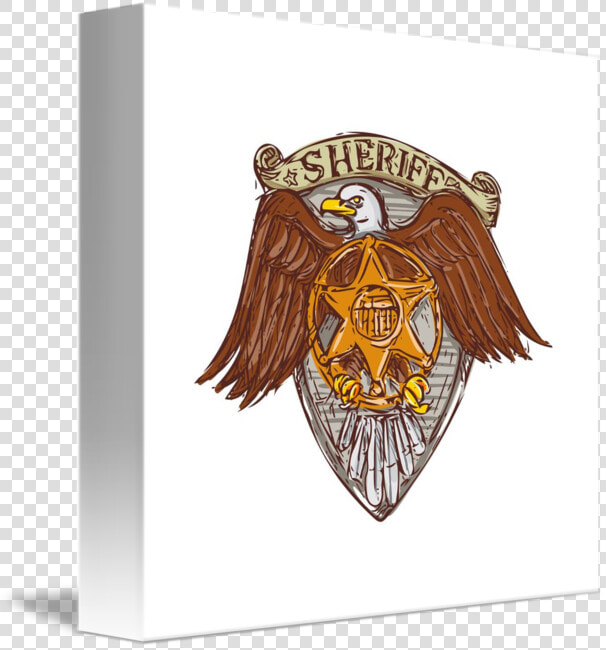 Badge Drawing Sheriff   Американский Мультяшный Орел  HD Png DownloadTransparent PNG