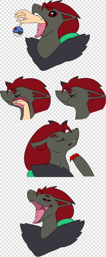 Zoroark Swallows You  vore    Cartoon  HD Png DownloadTransparent PNG